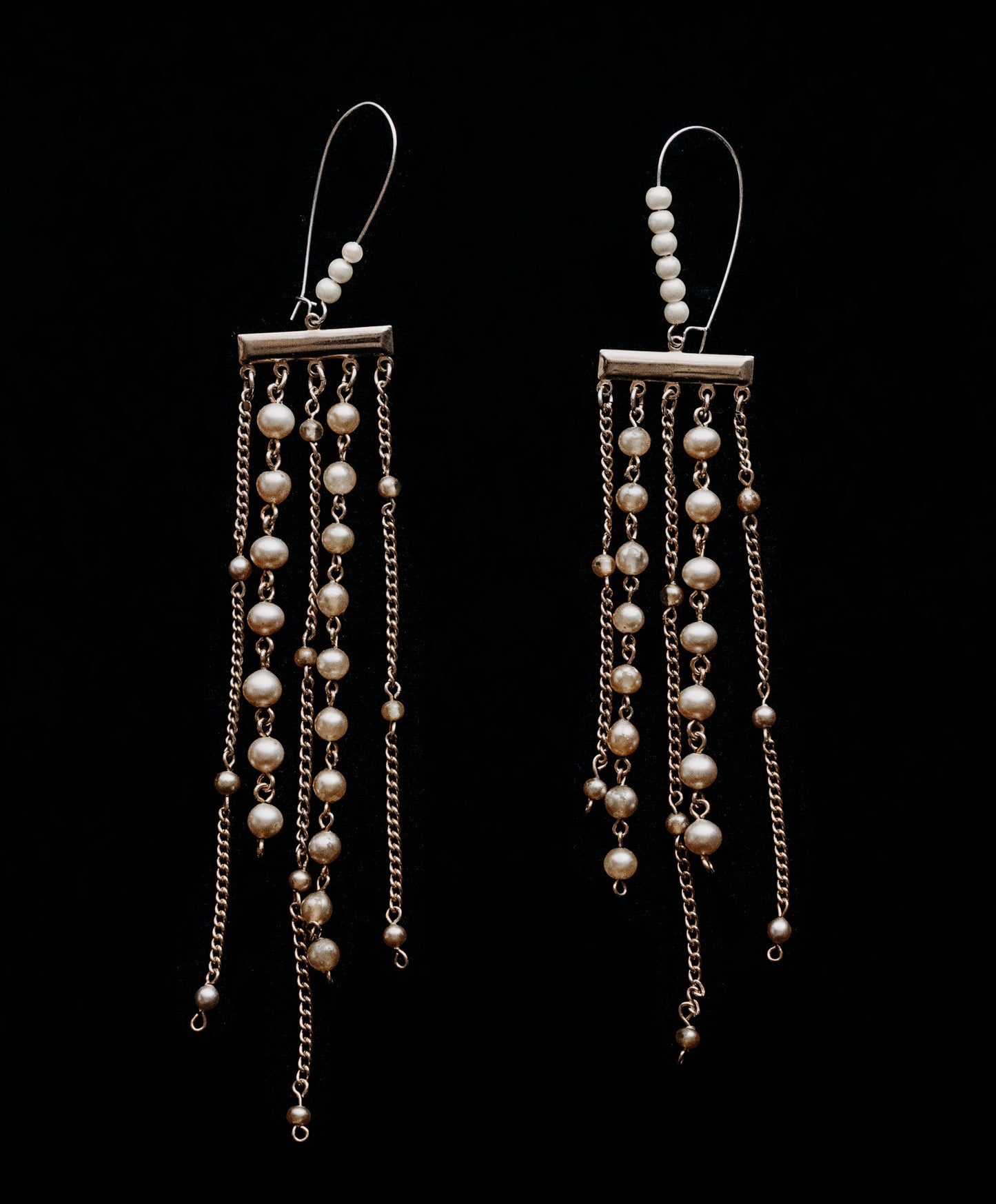 Pearl Fringe on Silver