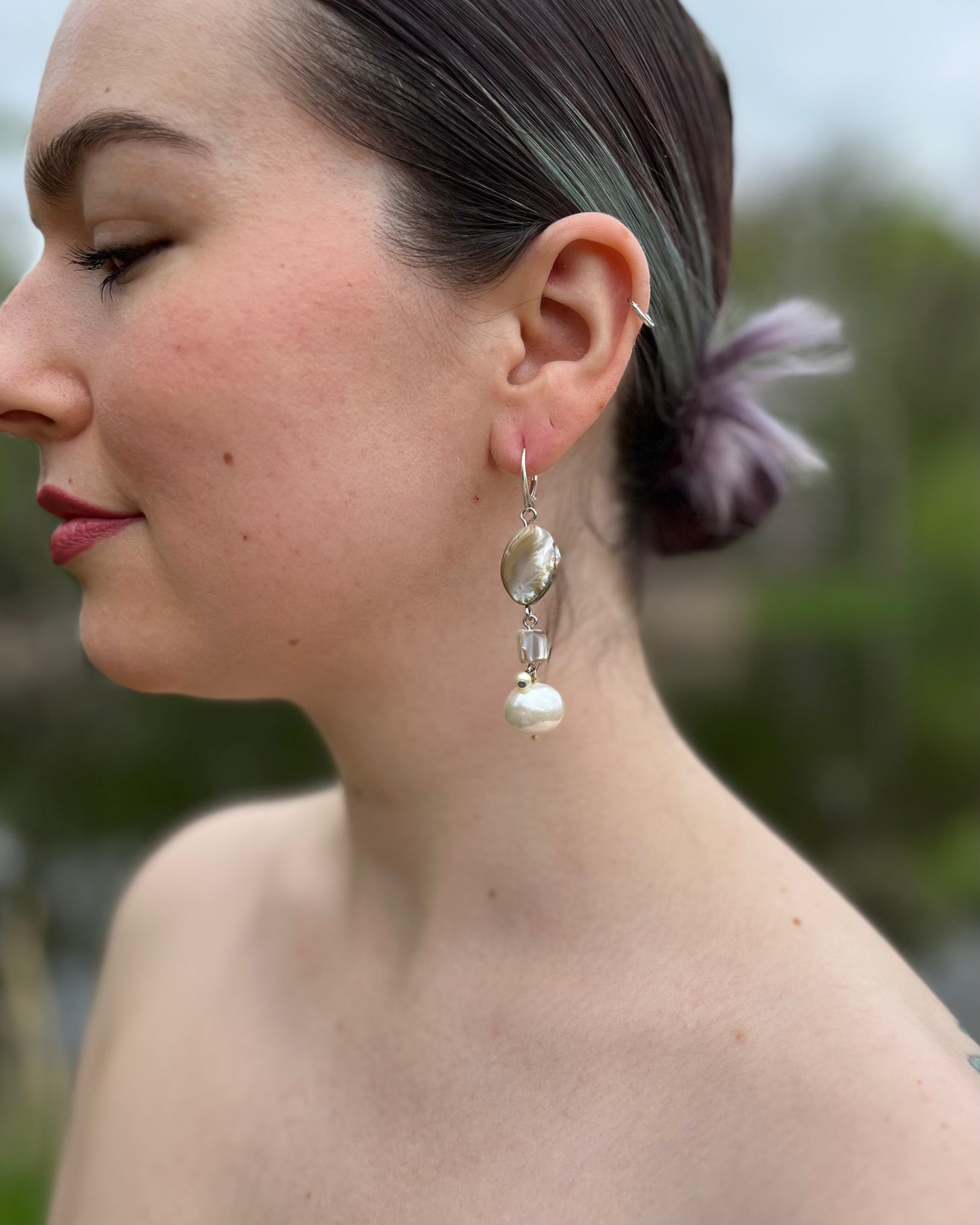 Silver pearl gift