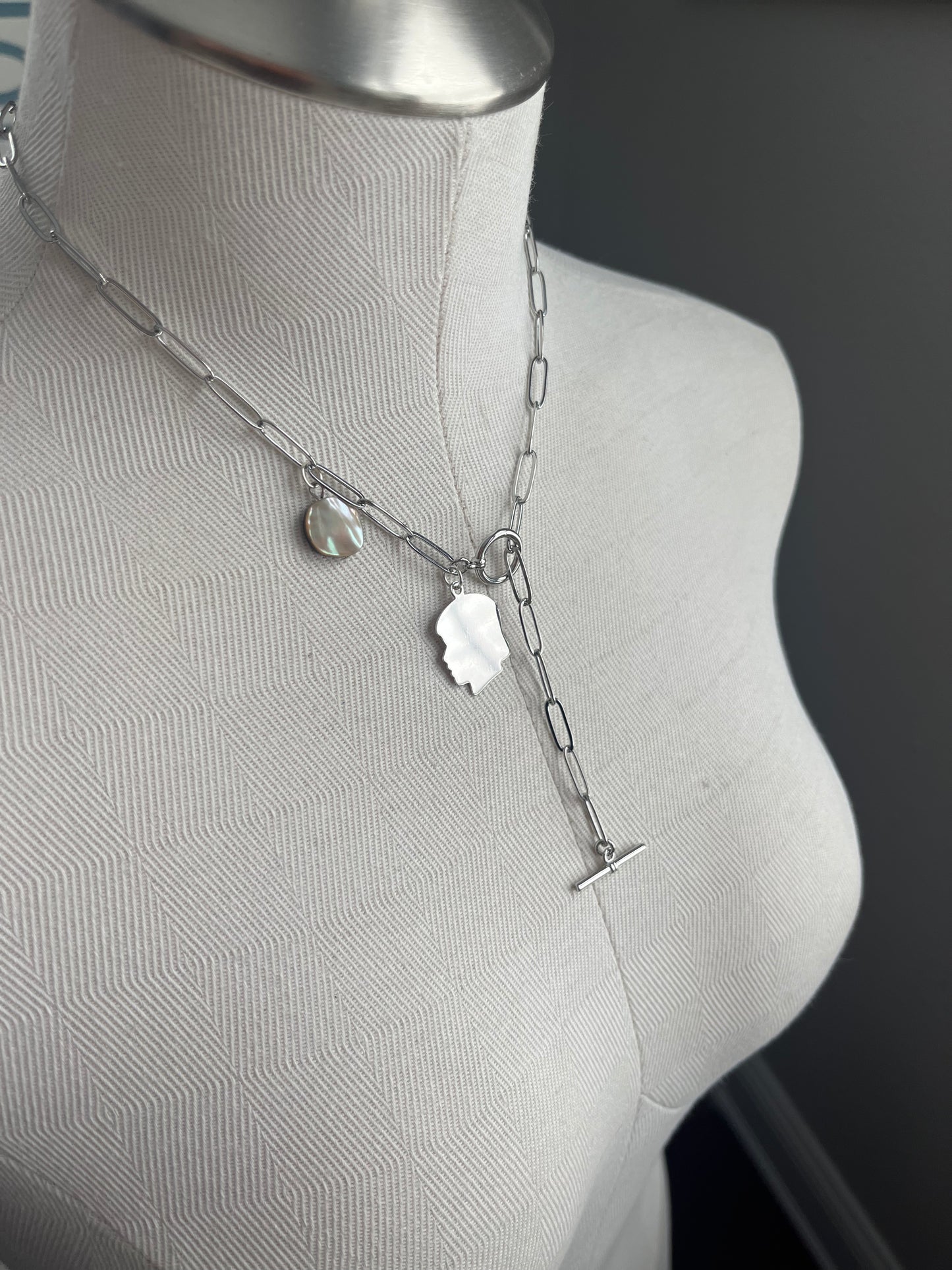 cool parent | vintage sterling silver girl pendant